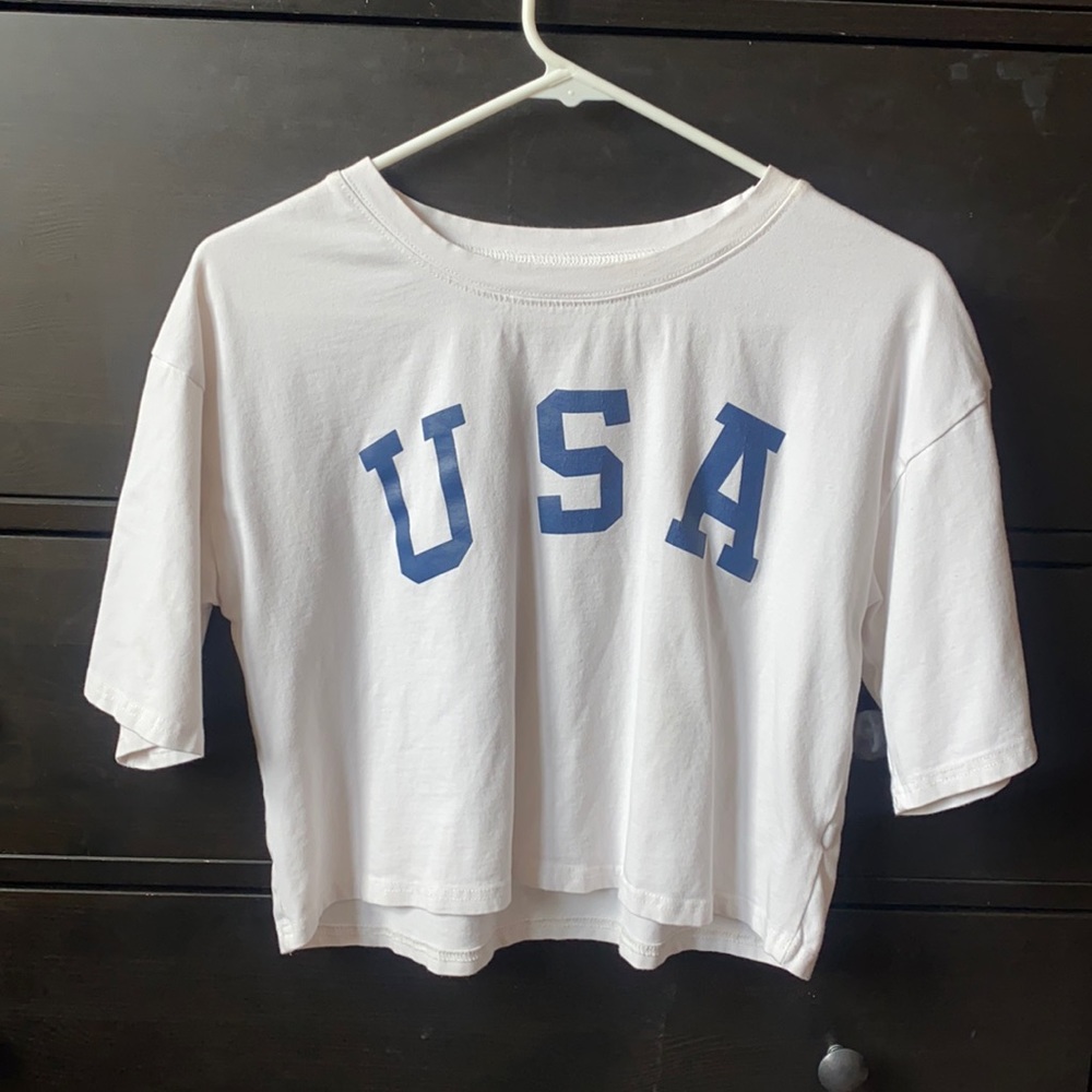 USA crop top